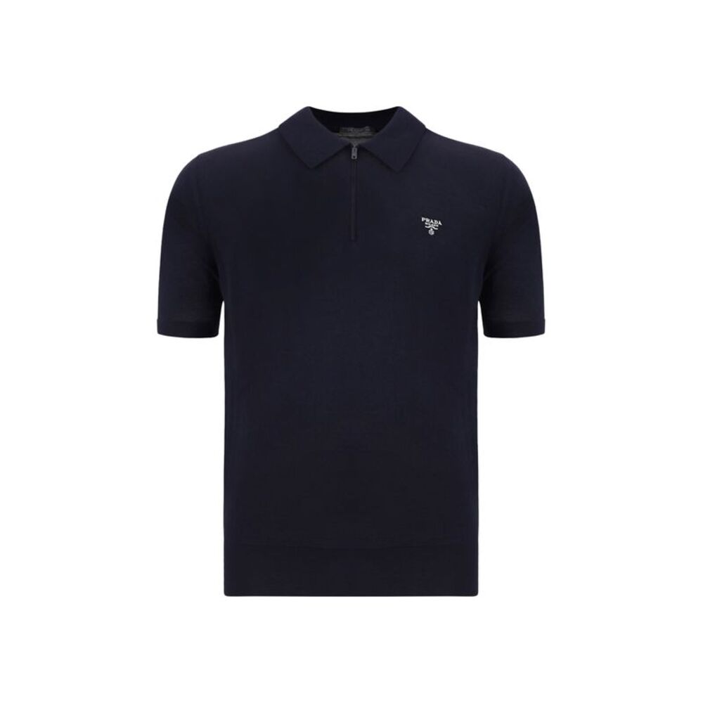 Prada Men Virgin Wool Polo Shirt